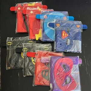 Kids Superhero Themed Capes & Masks Set of 8 - New Never Been Opened
